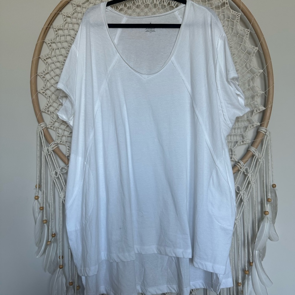 Free People White Tunic Top
